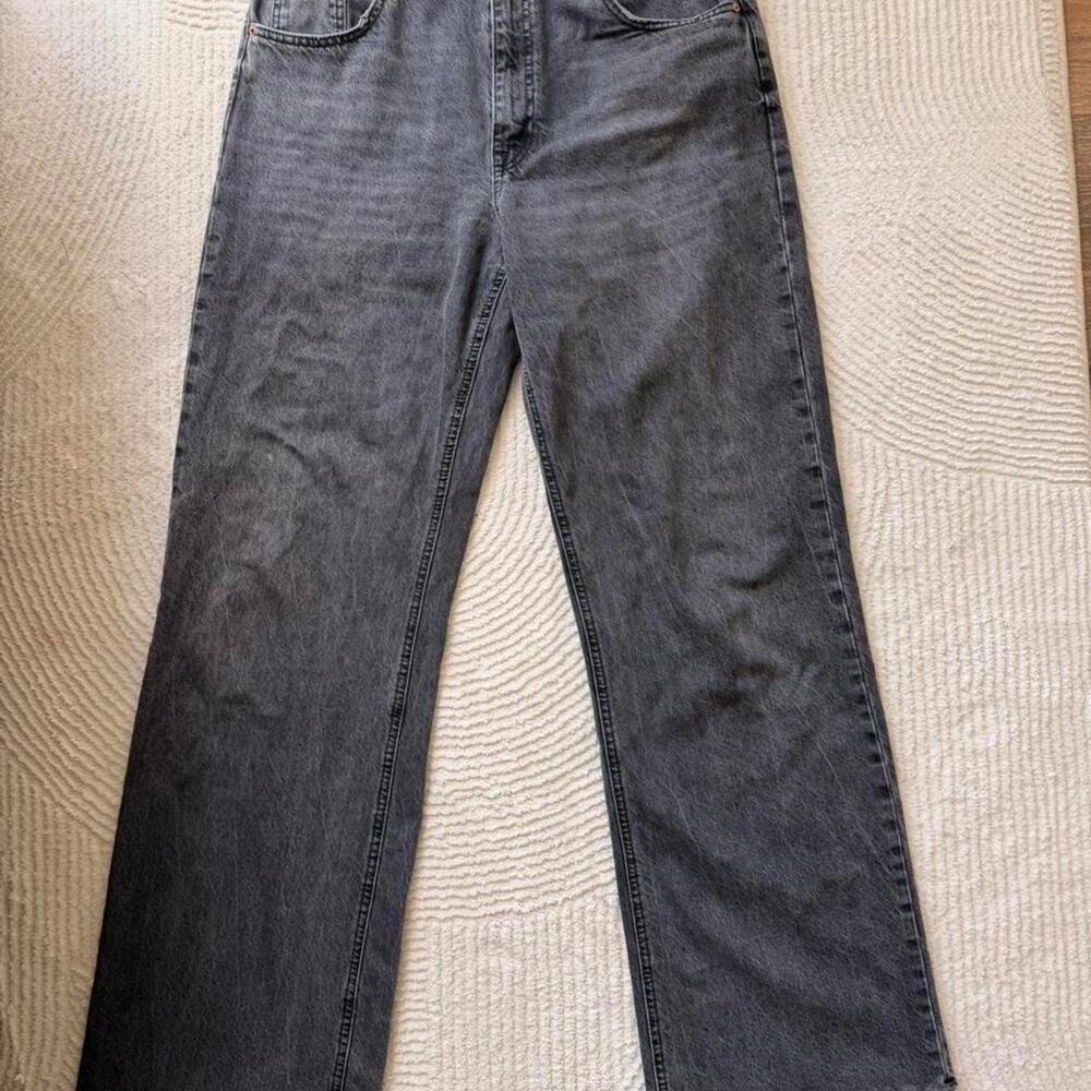 Zara The 90s Full Length Black Jeans